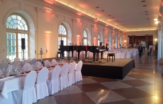 große orangerie schloss charlottenburg hochzeit mit klavier