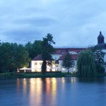 schlosscafe koepenick in der daemmerung