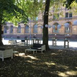 Magazin in der Heeresbäckerei Innenhof Terrasse