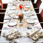 Patio Restaurantschiff Hochzeitstisch