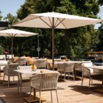 Terrasse des AC Hotel by Marriott Berlin im Humboldthain Park